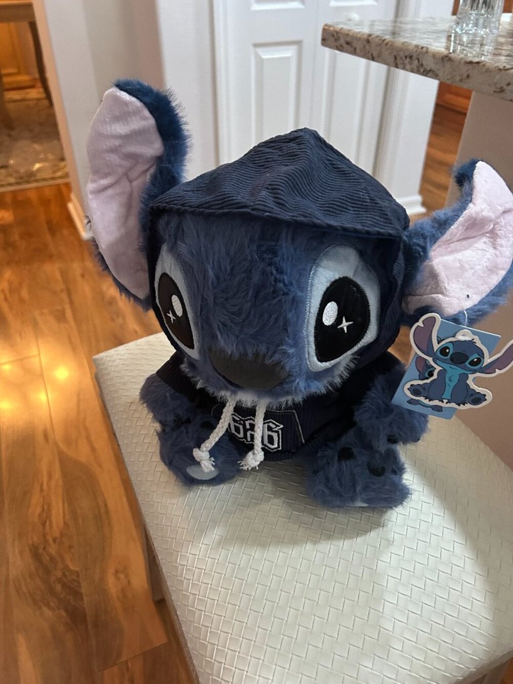 New Authentic MINISO 1pc - Cute Stitch Hoodie Doll, Adorable Design